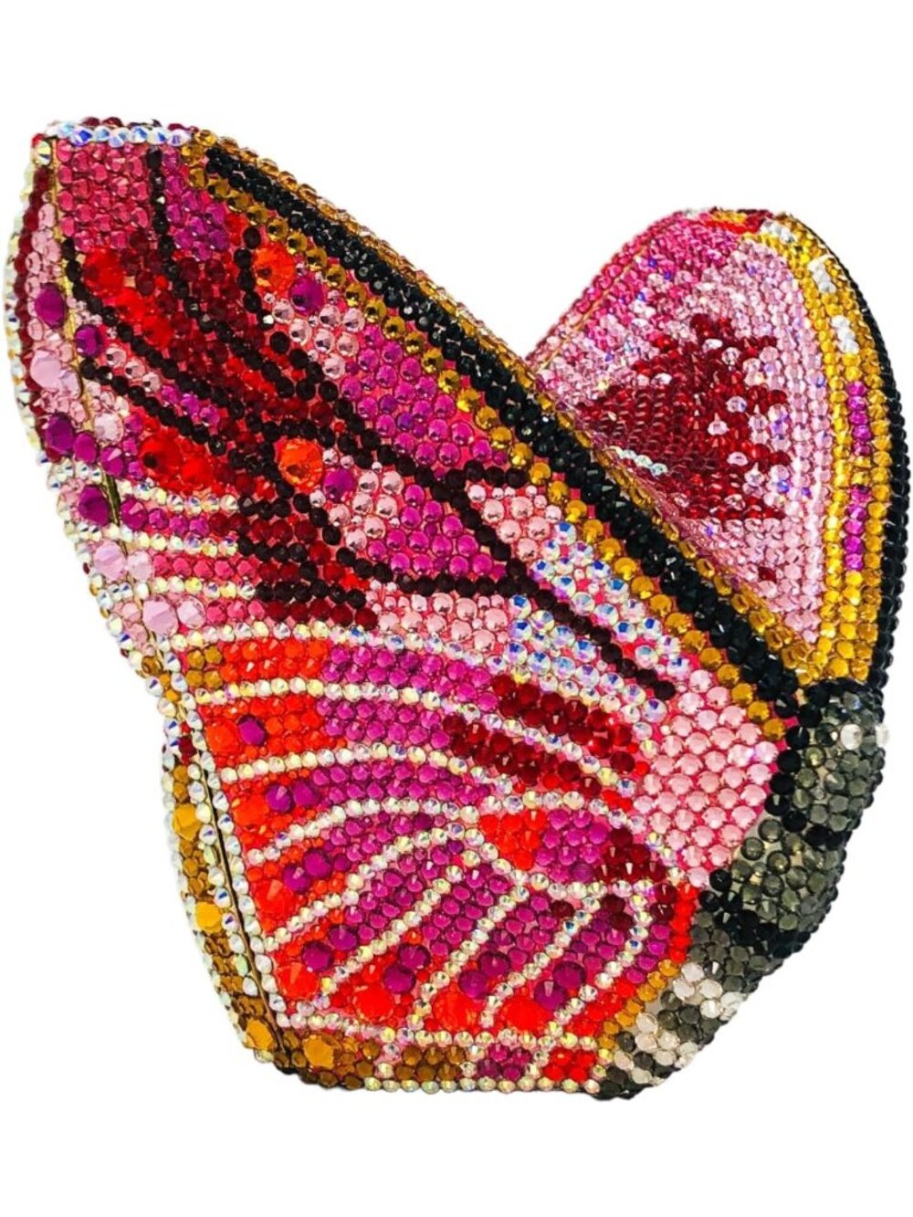 Glamorous Butterfly Crystal Evening Clutch Bag | Rhinestone Mini Purse for